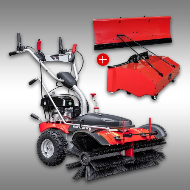 Kehrmaschine Jansen MKB-500BS, B&amp;S 750EX Serie inkl. Schneeschild und Behälter